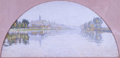 La Seine à Herblay (huile sur soie) - Paul Signac