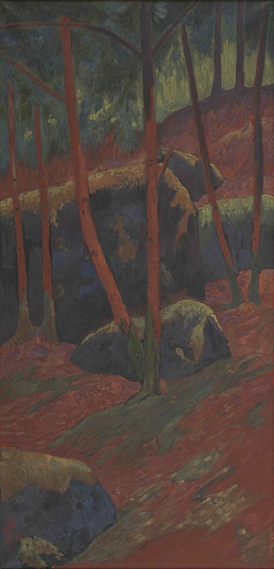 Le Bois rouge, vers 1895 - Paul Sérusier