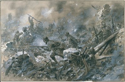 Première Guerre mondiale (1914-1918): Une contre-attaque au village de Vaux en 1916 sur le front de Verdun - Paul Thiriat