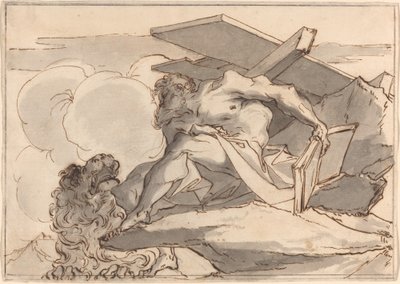 Saint Jérôme dans le désert - Paul Troger