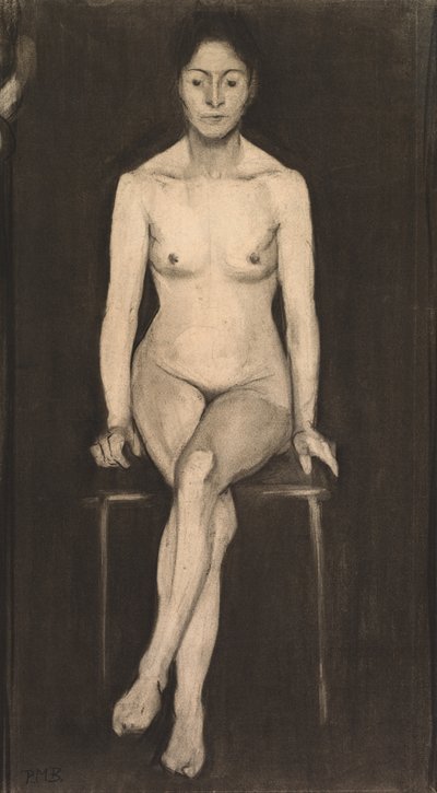 Nu Féminin Assis Autoportrait, vers 1899 - Paula Modersohn Becker