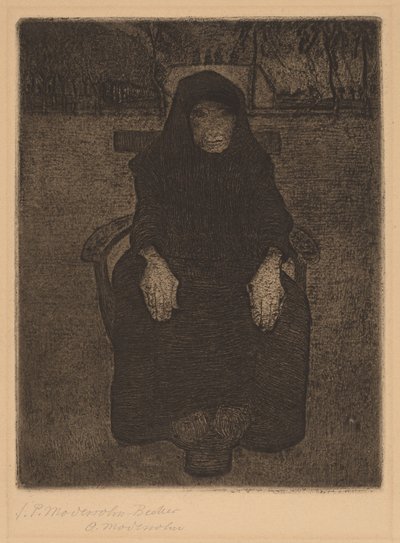 Vieille femme assise - Paula Modersohn Becker