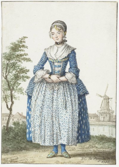 Fille de Hollande-Septentrionale - Paulus Constantijn la Fargue