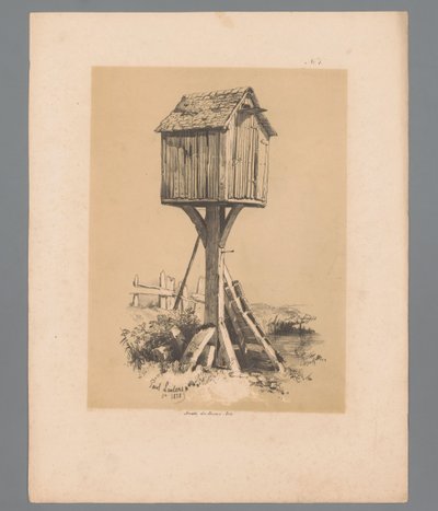 Paysage avec pigeonnier - Paulus Lauters
