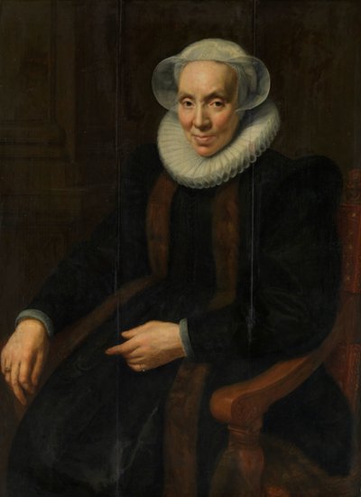 Portrait de Maria van Utrecht (c. 1552/53-1629) - Paulus Moreelse