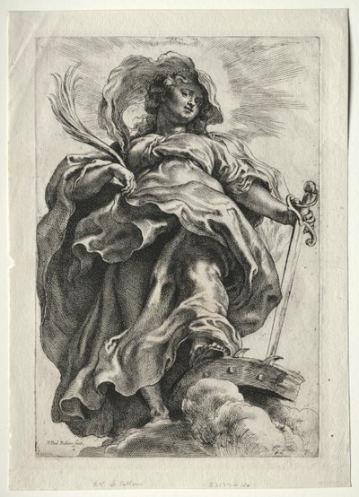 Sainte Catherine dans les nuages - Paulus Moreelse