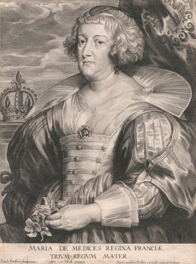 Maria de Médicis, reine de France, mère de trois rois - Paulus Pontius