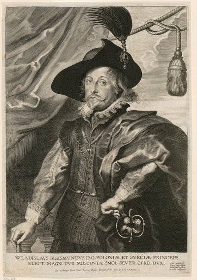 Portrait de Ladislas IV Vasa, prince de Pologne et de Suède - Paulus Pontius