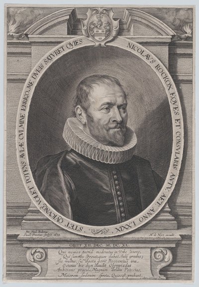 Portrait de Nicholaes Rockox, 1639 - Paulus Pontius
