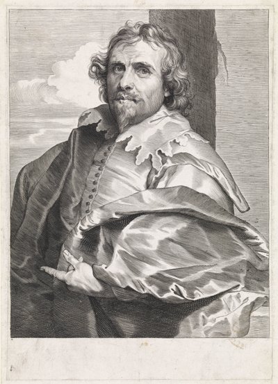 Portrait du peintre Daniël Mijtens (I) - Paulus Pontius