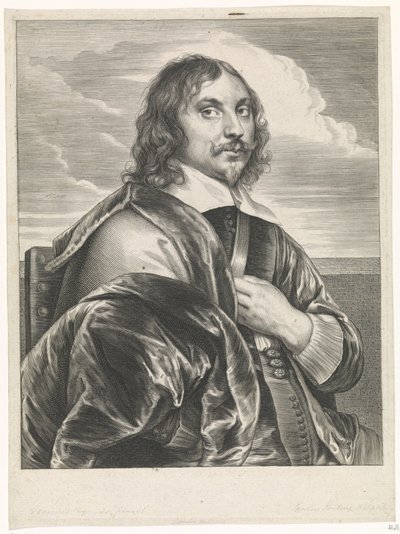 Portrait du peintre Jan Davidsz. de Heem - Paulus Pontius