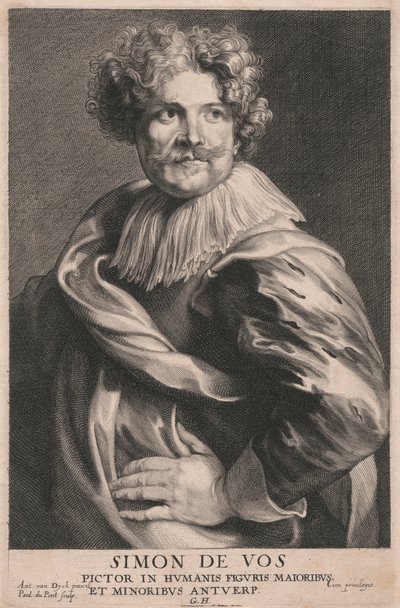Simon de Vos, peintre en figures humaines majeures et mineures, Anvers - Paulus Pontius
