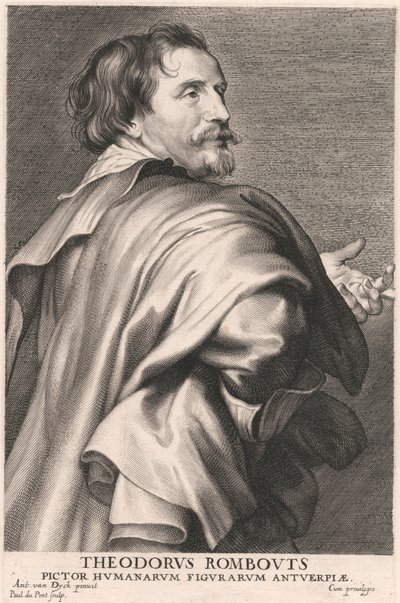 Theodorus Rombouts, Pictor Humanarum Figurarum Anvers - Paulus Pontius