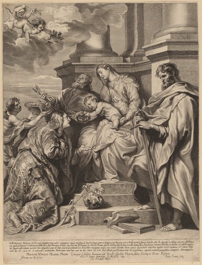 Sainte Rosalie couronnée par l