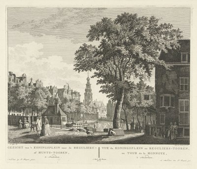 Vue de la tour de la Monnaie à Amsterdam - Paulus van Liender