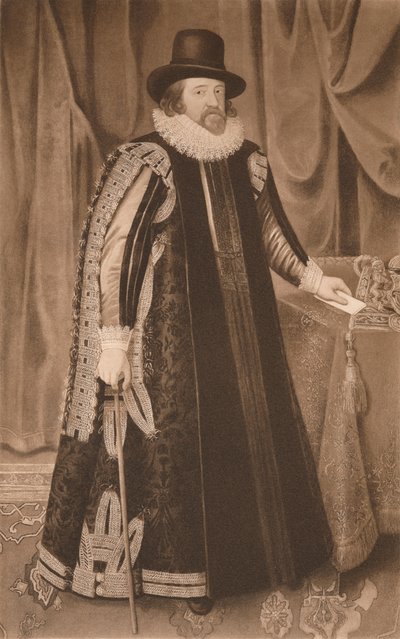 Francis Bacon, vicomte St. Albans, vers 1600, 1904 - Paulus van Somer