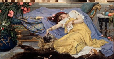 Fulvia avec la tête de Cicéron (Marcus Tullius Cicero) - Pavel Alexandrovich Svedomsky