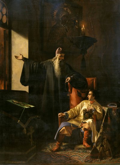 Ivan le Terrible et le prêtre Silvestre pendant l