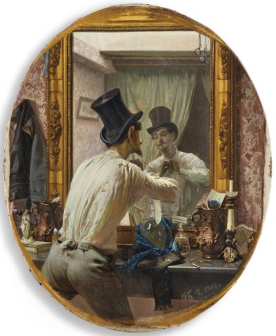 Français se préparant pour le bal populaire, 1863 - Pavel Petrovich Chistyakov