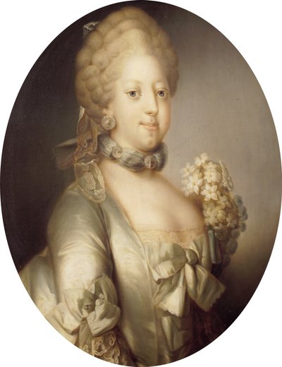 Portrait de Caroline Mathilde de Grande-Bretagne 1751-1775, reine du Danemark, vers 1767 - Peder Als