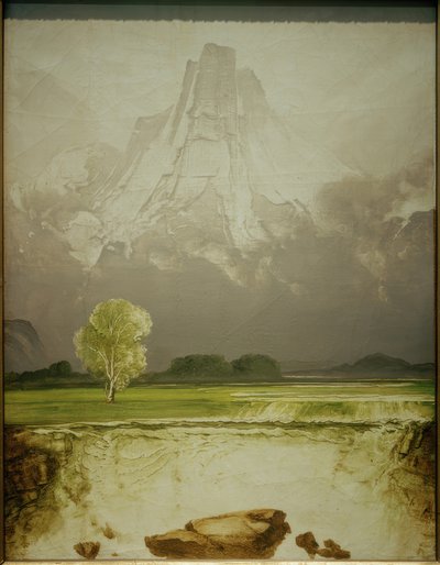 Le mont Stetind avec un bouleau - Peder Balke
