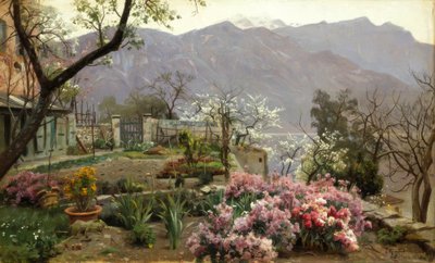 Jardin de fleurs à Bellagio - Peder Monsted