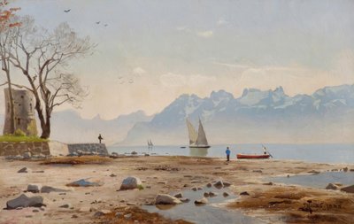 Lac Léman avec Tour Haldimand - Peder Monsted