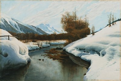 Près de La Punt, St. Morritz dans la vallée de l