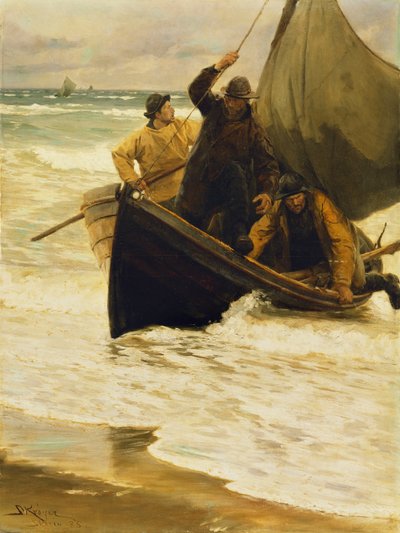 Pêcheur rentrant chez lui, Skagen, 1885 - Peder Severin Krøyer