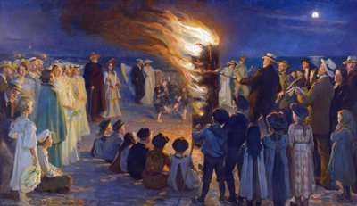 Veillée de Saint Jean sur la plage de Skagen - Peder Severin Krøyer