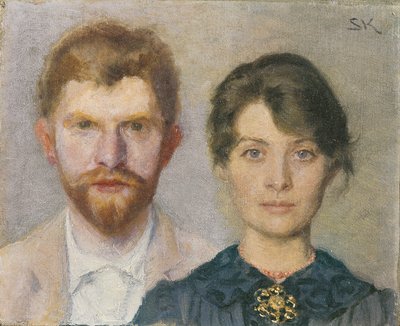Double portrait de Marie et P.S. Krøyer. Le couple s