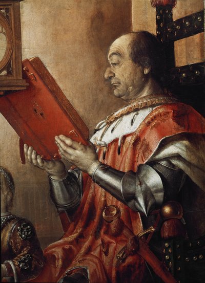 Double portrait de Frédéric III de Montefeltro - Pedro Berruguete