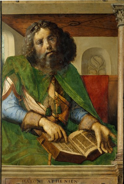 Portrait de Platon (428-348 av. J.-C.), philosophe de la Grèce antique - Pedro Berruguete