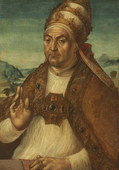 Portrait du Pape Sixte IV della Rovere, c.1500 - Pedro Berruguete