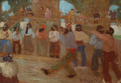 Terrain de bocce - Pedro Figari