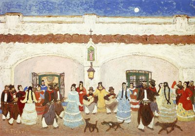 Baile en el Patio - Pedro Figari