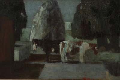 Jardin sous la lune ou Quiétude dans la quinta - Pedro Figari Solari