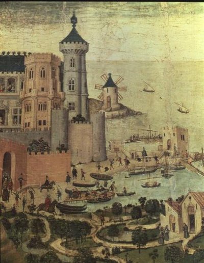 Le port de Majorque avec les tours d