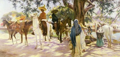 Jour de marché à San Gabriel, 1909, Mexique - Pedro Ribera