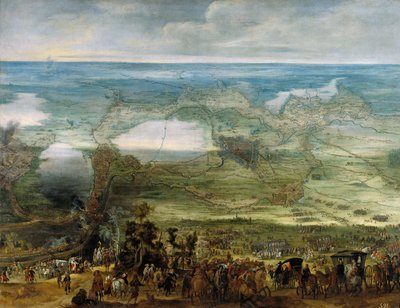 Isabel Clara Eugenia sur le site de Breda - Peeter Snayers