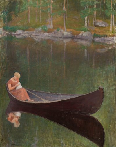 Femme dans un bateau, 1924 - Pekka Halonen