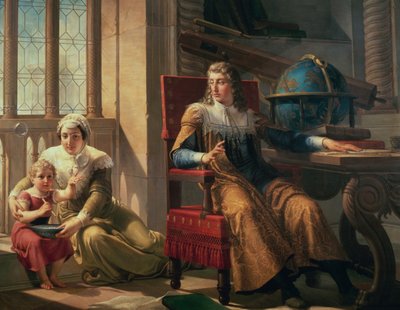 Découverte de la réfraction de la lumière par Isaac Newton (1642-1727) - Pelagio Palagi