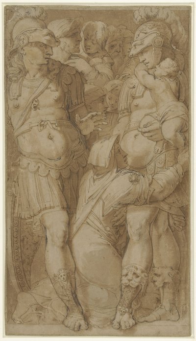 Alexandre graciant la famille de Darius - Pellegrino Tibaldi