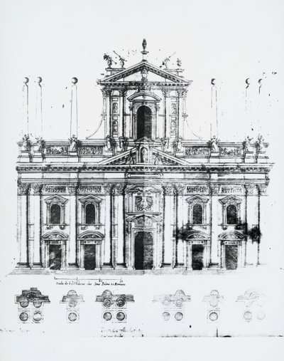 Conception pour la façade de la cathédrale de Milan - Pellegrino Tibaldi