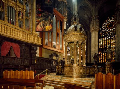 Italie, Cathédrale de Milan, Presbytère avec tabernacle - Pellegrino Tibaldi