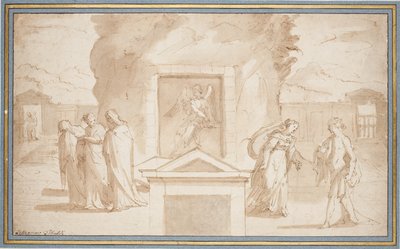 Les femmes au tombeau du Christ et Noli me tangere - Pellegrino Tibaldi