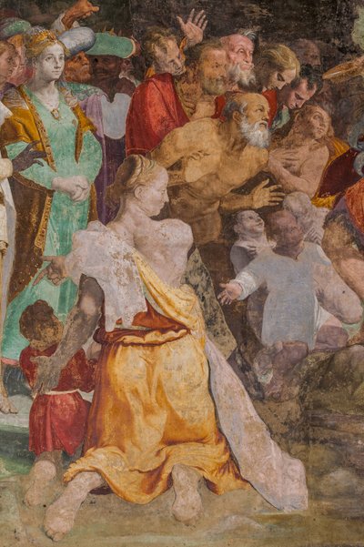 Saint Jean-Baptiste baptisant des gens, Chapelle Poggi - Pellegrino Tibaldi