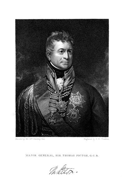 Sir Thomas Picton, soldat britannique, 19ème siècle - Peltro William Tomkins