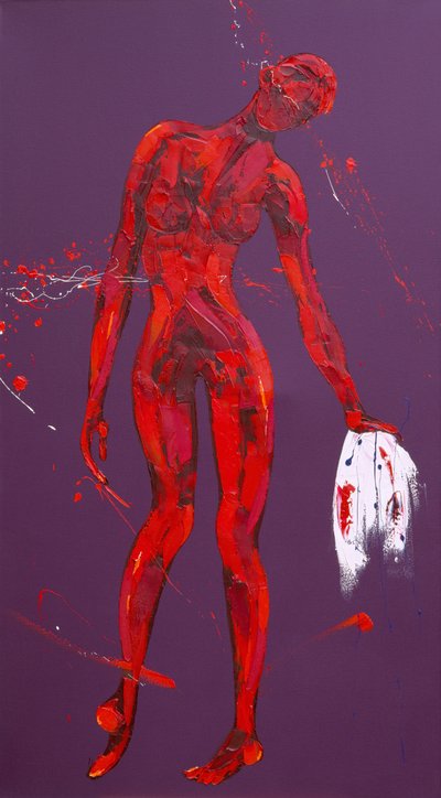 Véronique essuie le visage de Jésus - Station 6 - Penny Warden
