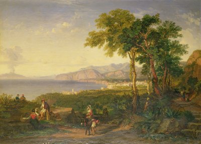 La baie de Salerne, vers 1820-30 - Penry Williams